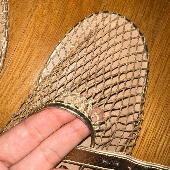 Call It Spring Mesh Gold Flats - Picture 3 of 7